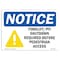 Signmission OSHA Sign, Forklift Pit Shutdown Required With, 10in X 7in Rigid Plastic, 7" W, 10" L, Landscape OS-NS-P-710-L-12891 - alternate 1